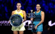 Sabalenka (L) and Keys pictured at the 2025 Australian Open - Image Source: Getty